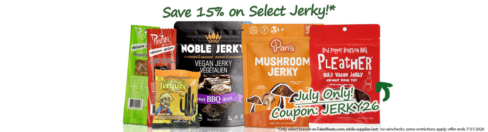 Summer Jerky Sale Coupon JERKY26