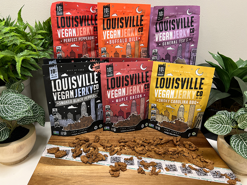 Louisville Vegan Jerky Products on FakeMeats.com