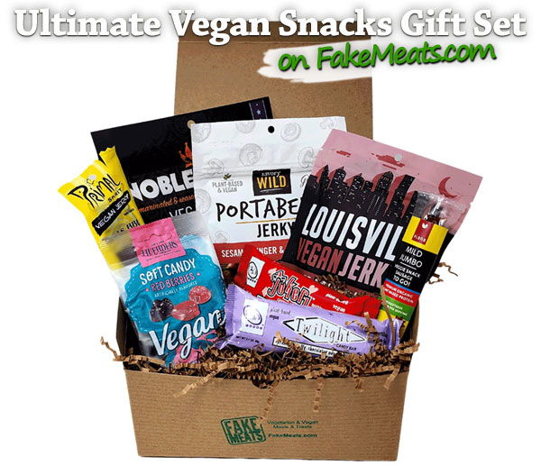 Ultimate Vegan Snacks Gift Set on FakeMeats.com
